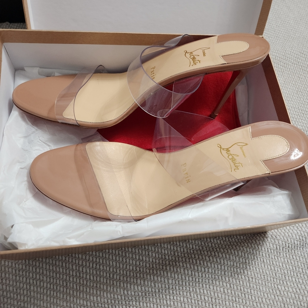 Christian Louboutin Just Nothing Sandal in Nude